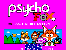Psycho Fox Title Screen